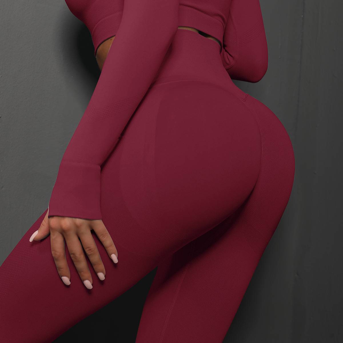 Womens Gym Workout 90%nylon 10%spandex Leggings Y-6600 print logo 51