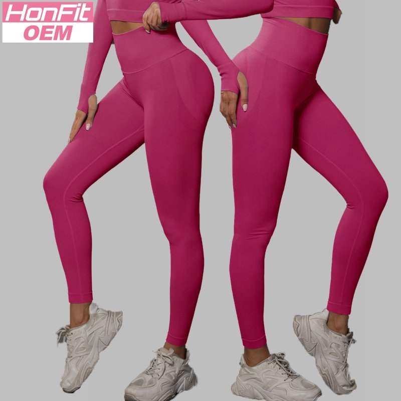 Womens Gym Workout 90%nylon 10%spandex Leggings Y-6600 print logo 35