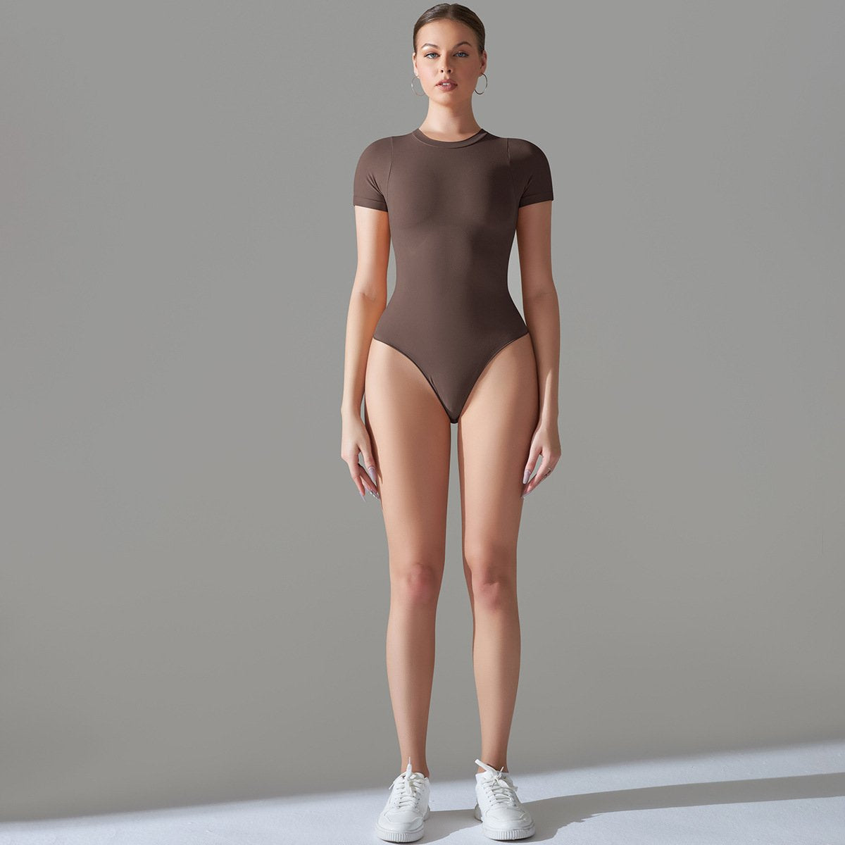 Womens Sportswear Training 85% nylon 15% spandex Bodysuit Y-6614 print logo 81