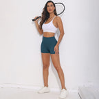 Womens Fitness Yoga 75% nylon 25%spandex Shorts Y-6626 print logo 61