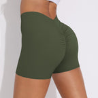 Womens Fitness Yoga 75% nylon 25%spandex Shorts Y-6626 print logo 85