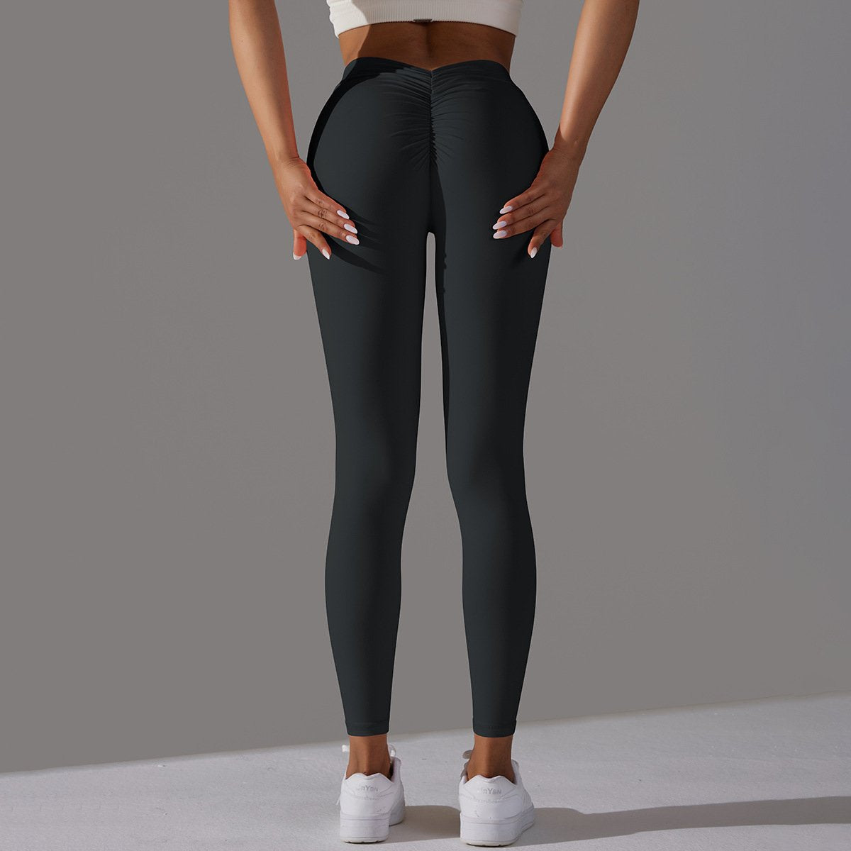 Womens Workout Yoga 75%nylon 25%spandex Leggings Y-6626 print logo 39
