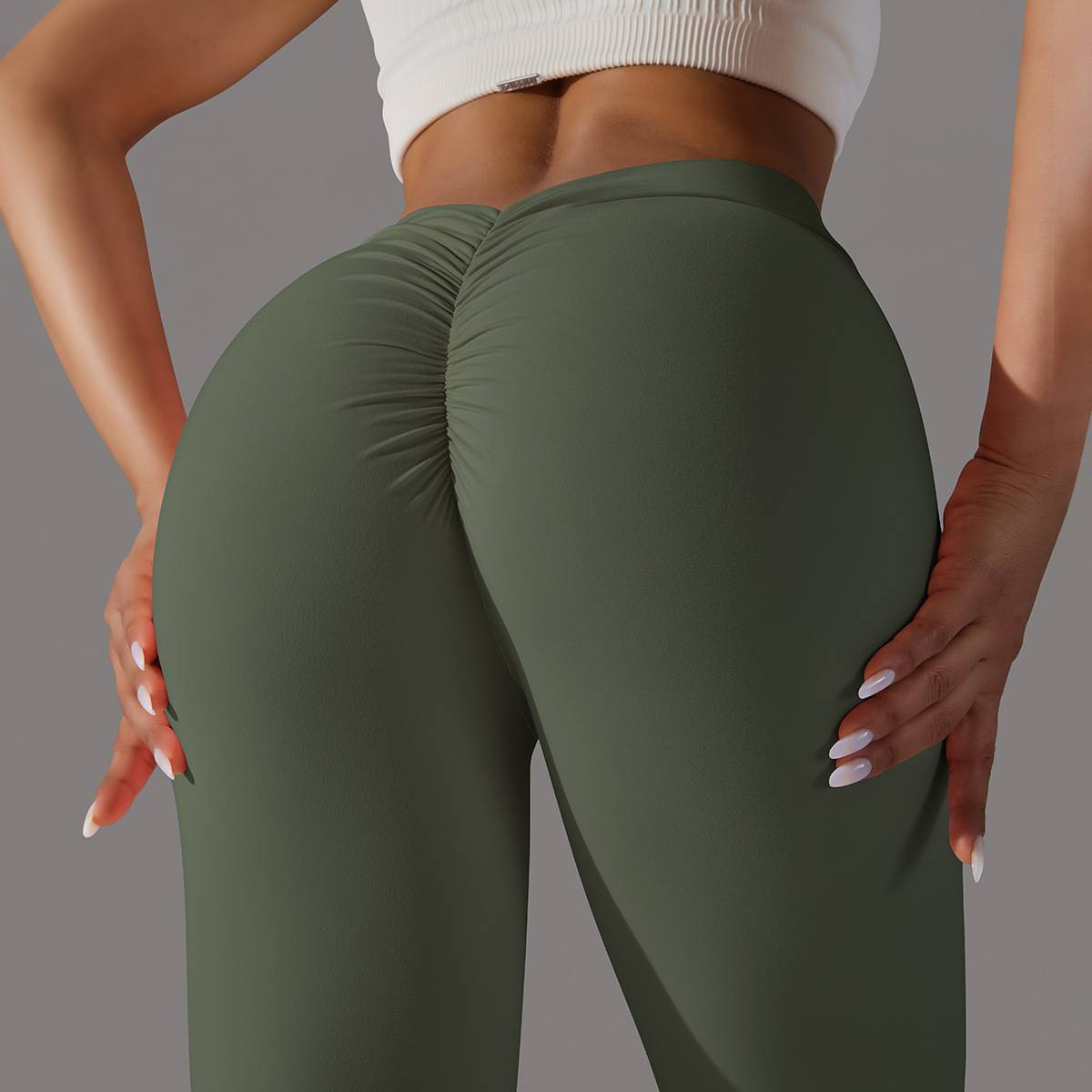 Womens Workout Yoga 75%nylon 25%spandex Leggings Y-6626 print logo 55