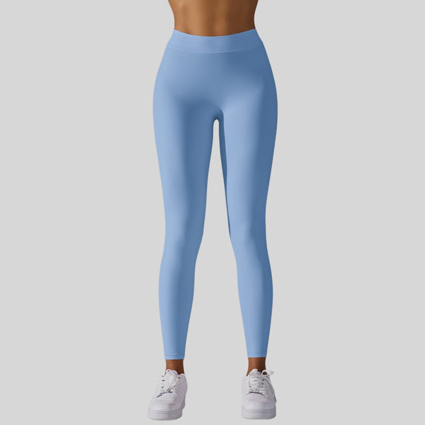 Womens Workout Yoga 75%nylon 25%spandex Leggings Y-6626 print logo 1