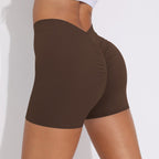 Womens Fitness Yoga 75% nylon 25%spandex Shorts Y-6626 print logo 41