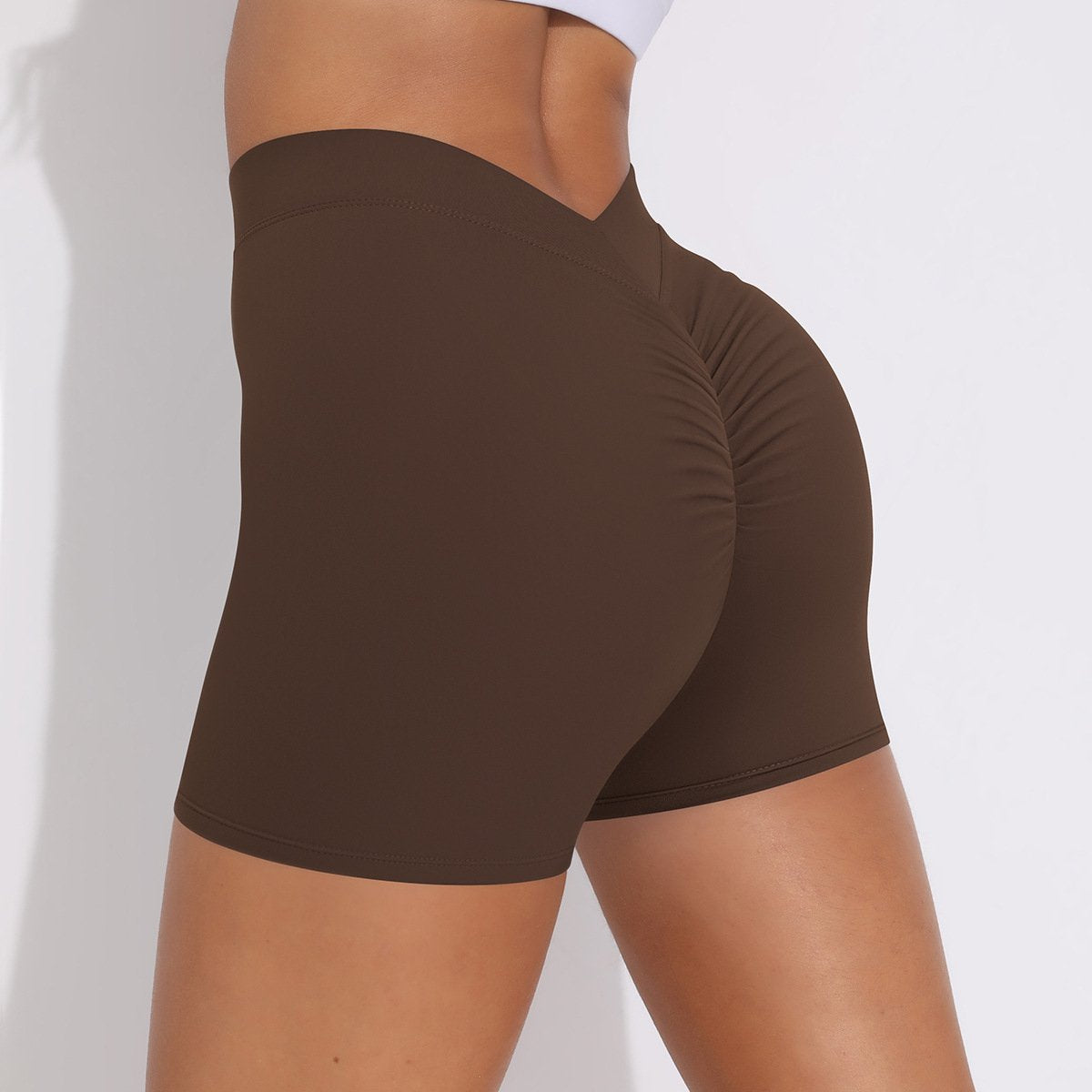 Womens Fitness Yoga 75% nylon 25%spandex Shorts Y-6626 print logo 41