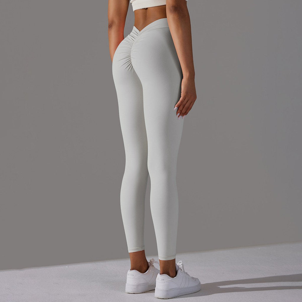Womens Workout Yoga 75%nylon 25%spandex Leggings Y-6626 print logo 27