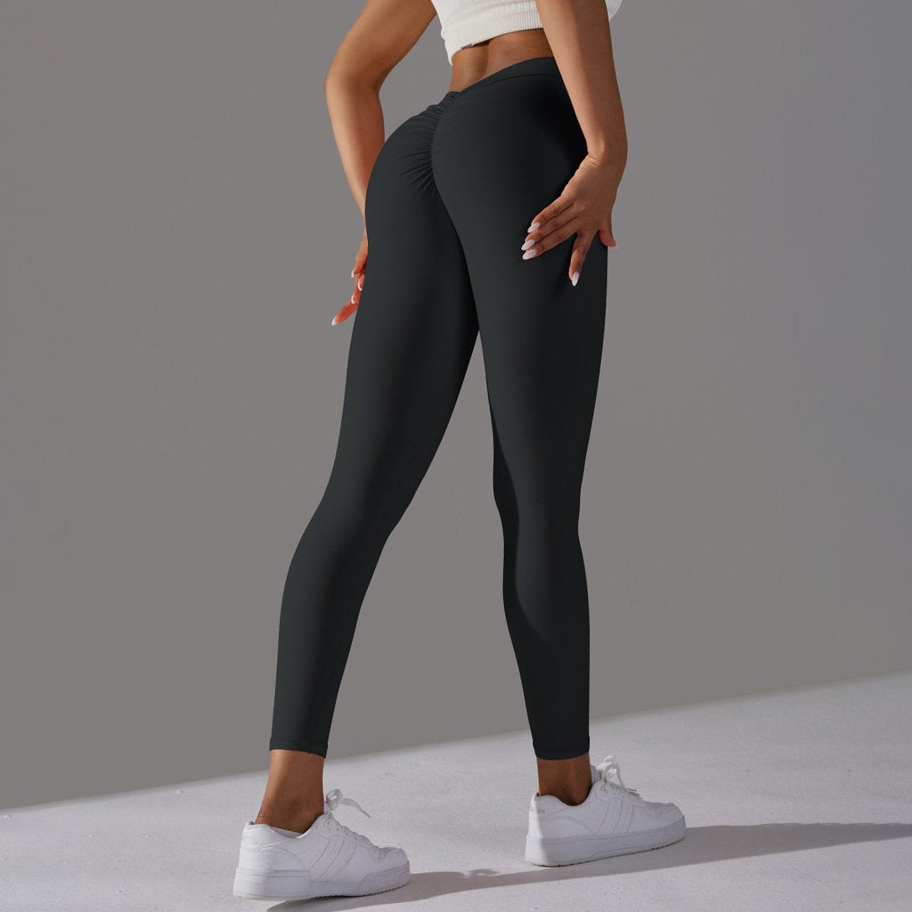 Womens Workout Yoga 75%nylon 25%spandex Leggings Y-6626 print logo 43