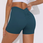 Womens Fitness Yoga 75% nylon 25%spandex Shorts Y-6626 print logo 54