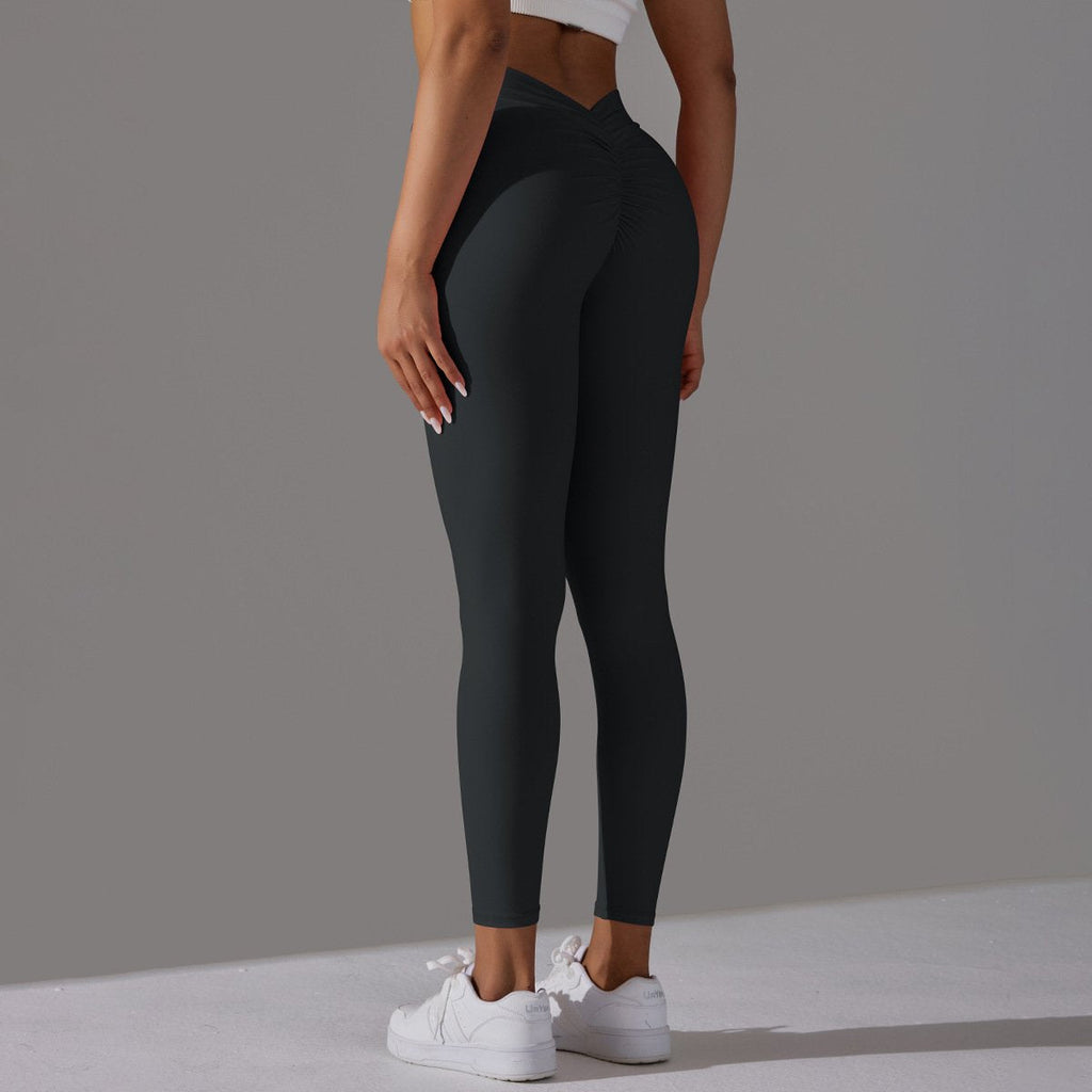 Womens Workout Yoga 75%nylon 25%spandex Leggings Y-6626 print logo 40