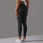Womens Workout Yoga 75%nylon 25%spandex Leggings Y-6626 print logo 40
