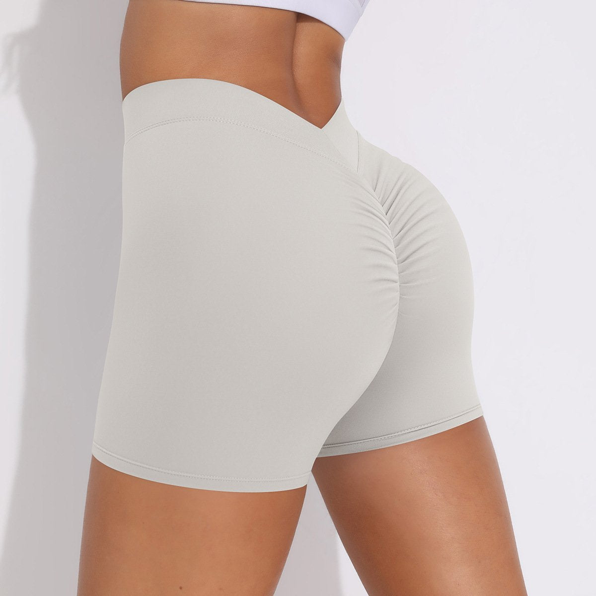 Womens Fitness Yoga 75% nylon 25%spandex Shorts Y-6626 print logo 18