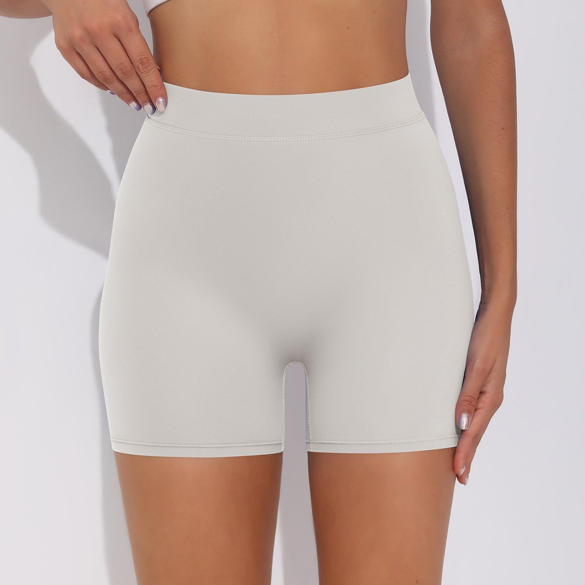 Womens Fitness Yoga 75% nylon 25%spandex Shorts Y-6626 print logo 34
