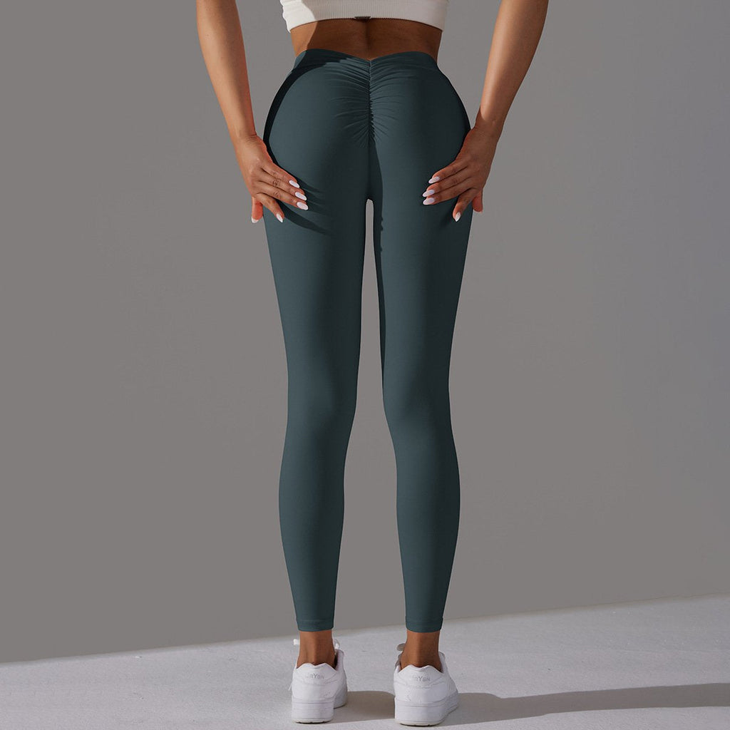 Womens Workout Yoga 75%nylon 25%spandex Leggings Y-6626 print logo 76