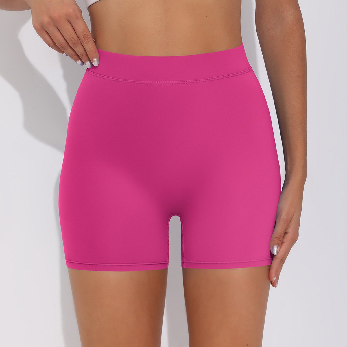 Womens Fitness Yoga 75% nylon 25%spandex Shorts Y-6626 print logo 78