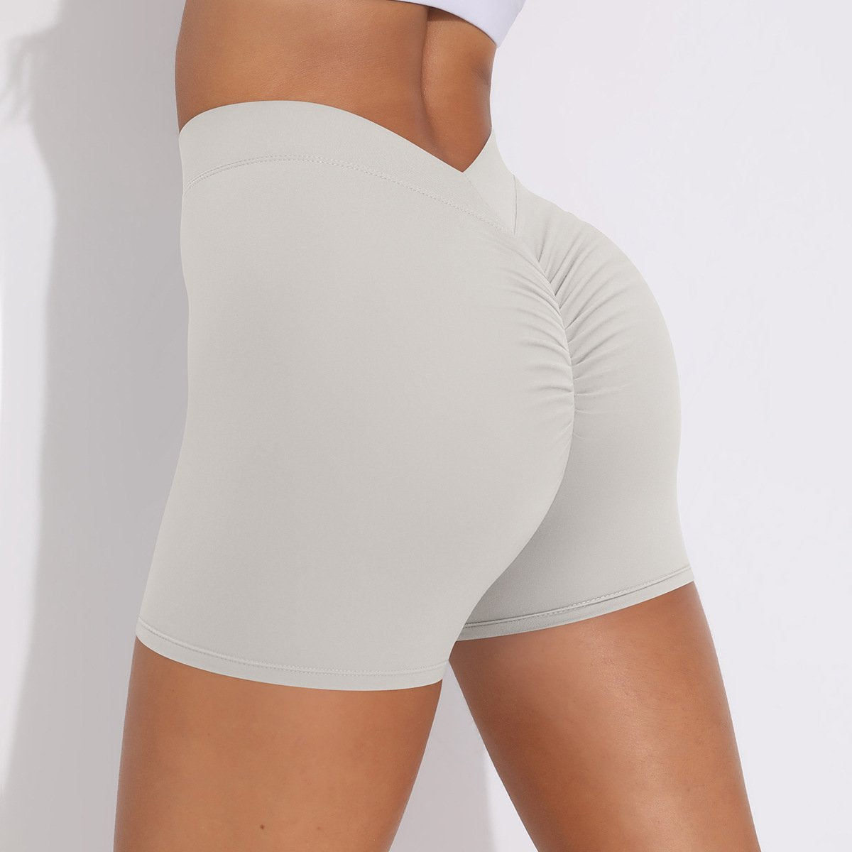 Womens Fitness Yoga 75% nylon 25%spandex Shorts Y-6626 print logo 30