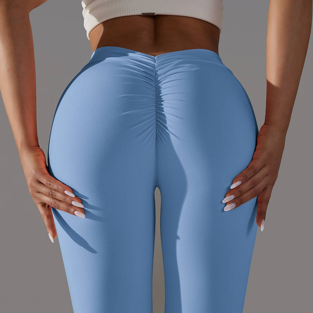 Womens Workout Yoga 75%nylon 25%spandex Leggings Y-6626 print logo 16