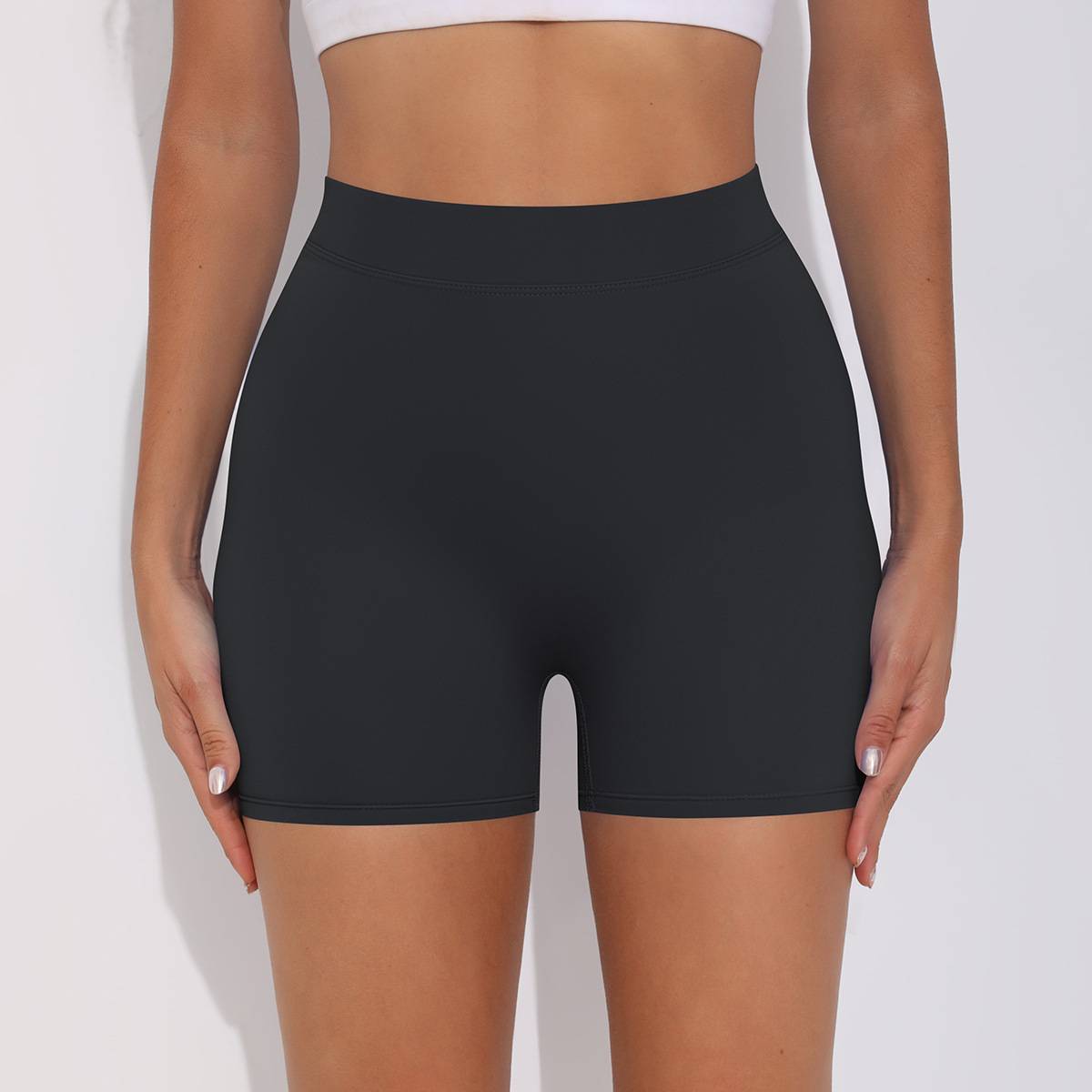 Womens Fitness Yoga 75% nylon 25%spandex Shorts Y-6626 print logo 66