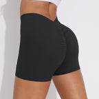 Womens Fitness Yoga 75% nylon 25%spandex Shorts Y-6626 print logo 6