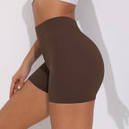 Womens Fitness Yoga 75% nylon 25%spandex Shorts Y-6626 print logo 46