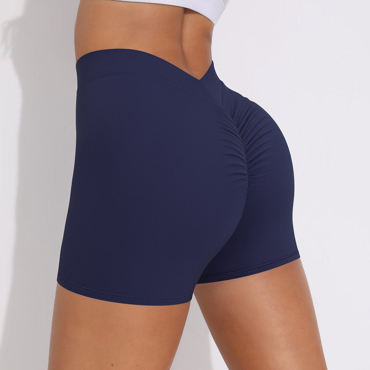 Womens Fitness Yoga 75% nylon 25%spandex Shorts Y-6626 print logo 11
