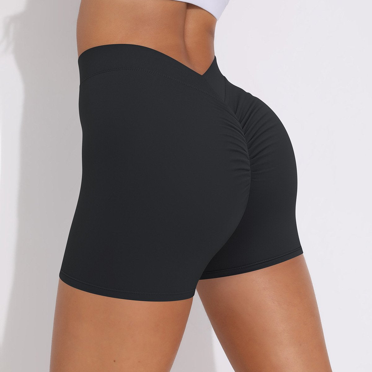 Womens Fitness Yoga 75% nylon 25%spandex Shorts Y-6626 print logo 63