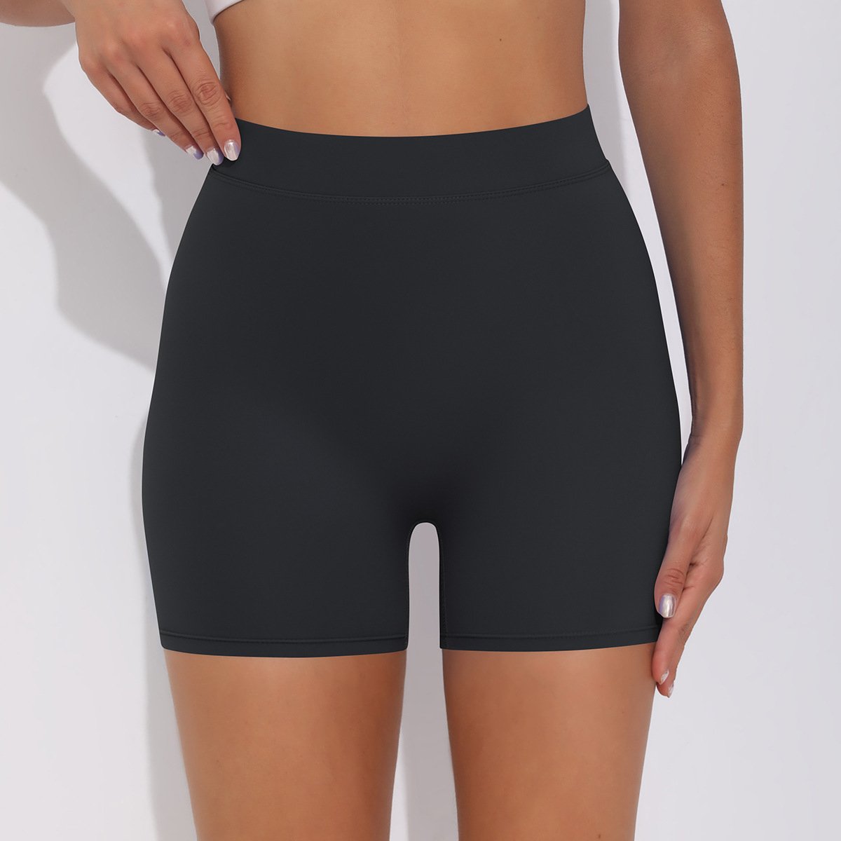 Womens Fitness Yoga 75% nylon 25%spandex Shorts Y-6626 print logo 67