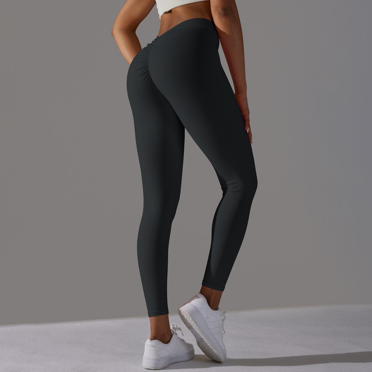 Womens Workout Yoga 75%nylon 25%spandex Leggings Y-6626 print logo 41