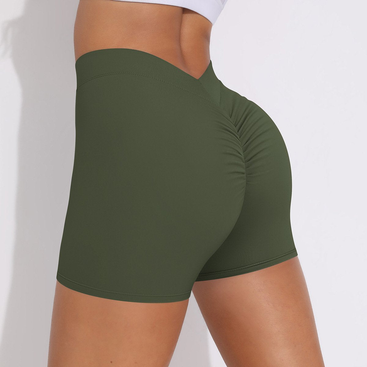 Womens Fitness Yoga 75% nylon 25%spandex Shorts Y-6626 print logo 23