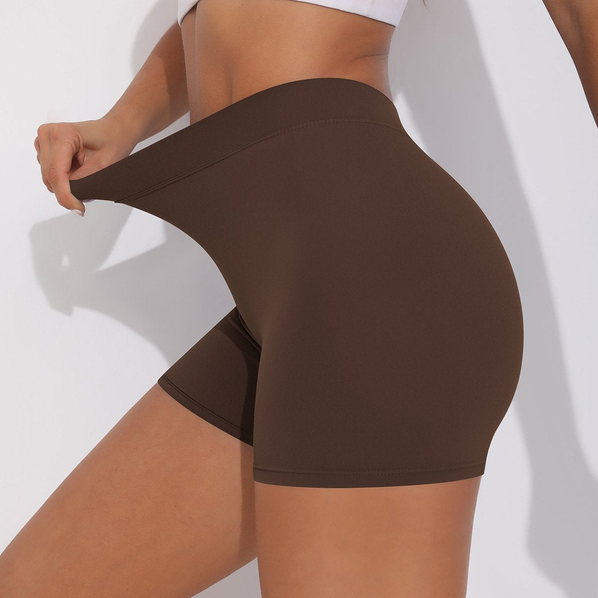 Womens Fitness Yoga 75% nylon 25%spandex Shorts Y-6626 print logo 47