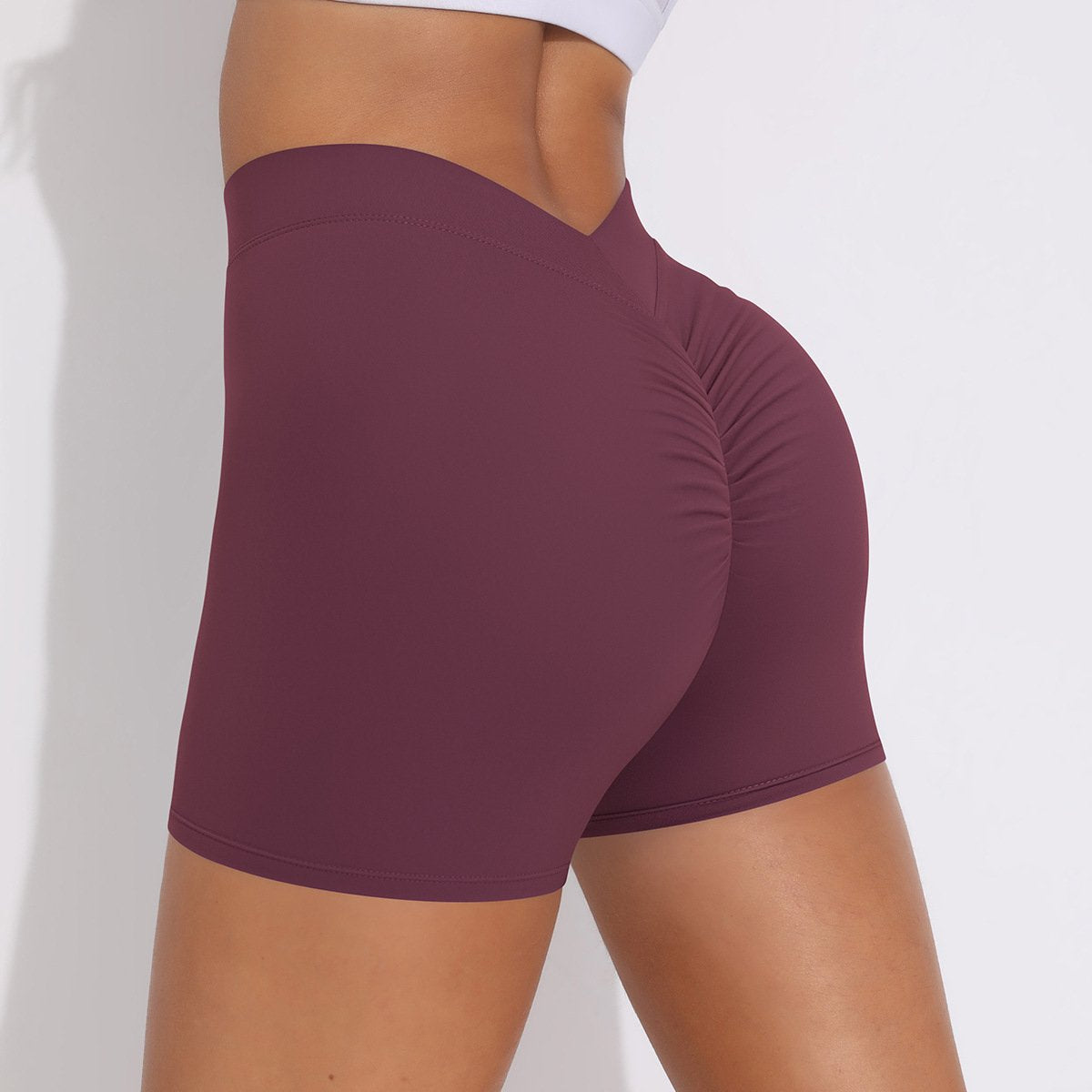 Womens Fitness Yoga 75% nylon 25%spandex Shorts Y-6626 print logo 27