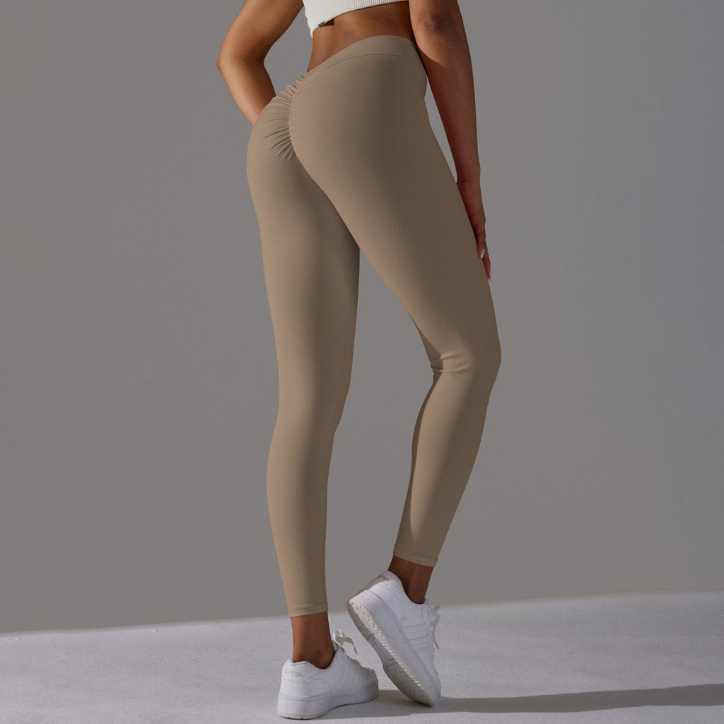 Womens Workout Yoga 75%nylon 25%spandex Leggings Y-6626 print logo 65