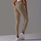 Womens Workout Yoga 75%nylon 25%spandex Leggings Y-6626 print logo 65