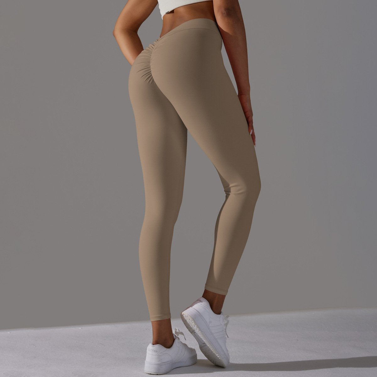 Womens Workout Yoga 75%nylon 25%spandex Leggings Y-6626 print logo 65