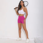 Womens Fitness Yoga 75% nylon 25%spandex Shorts Y-6626 print logo 83