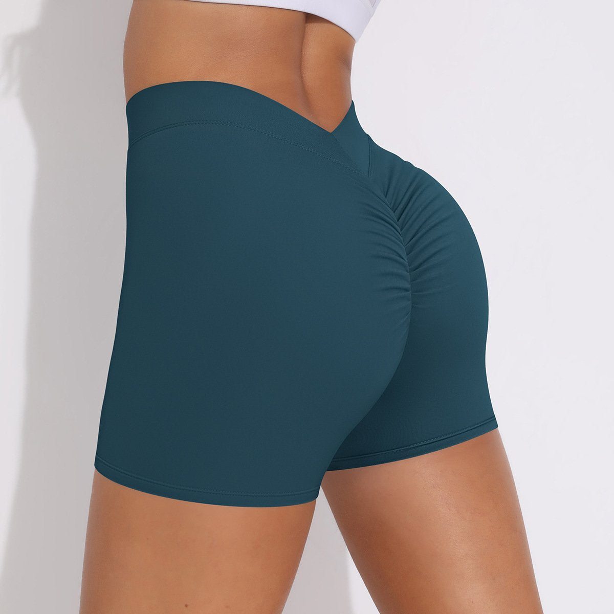 Womens Fitness Yoga 75% nylon 25%spandex Shorts Y-6626 print logo 20