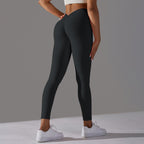 Womens Workout Yoga 75%nylon 25%spandex Leggings Y-6626 print logo 42