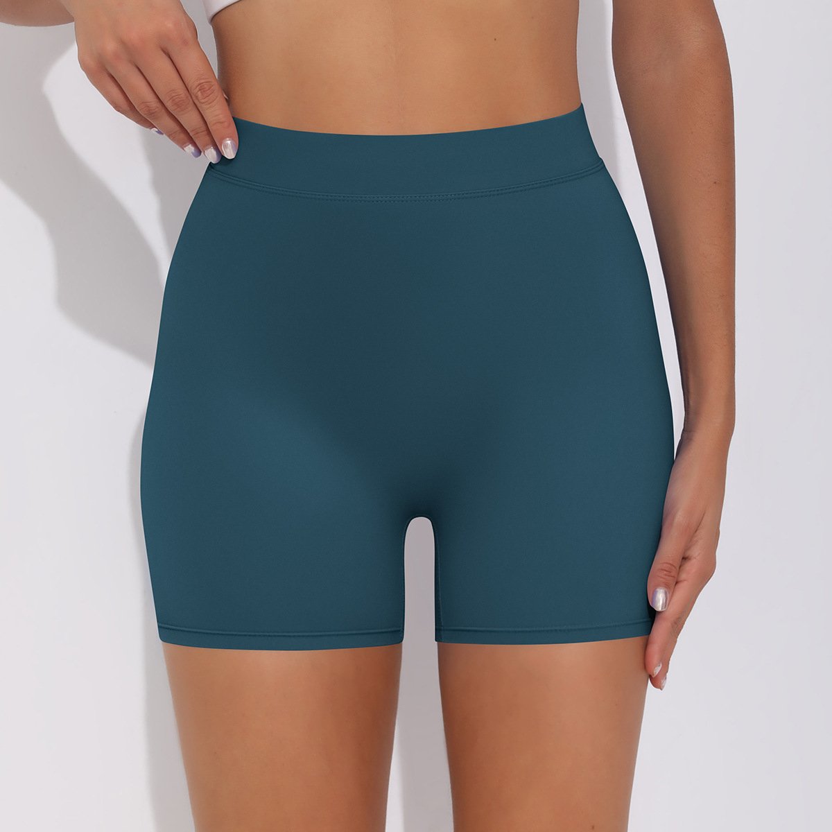 Womens Fitness Yoga 75% nylon 25%spandex Shorts Y-6626 print logo 56