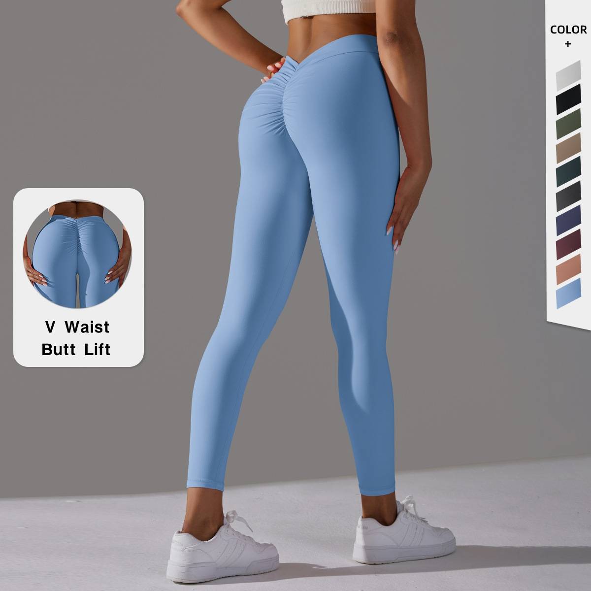 Womens Workout Yoga 75%nylon 25%spandex Leggings Y-6626 print logo 14