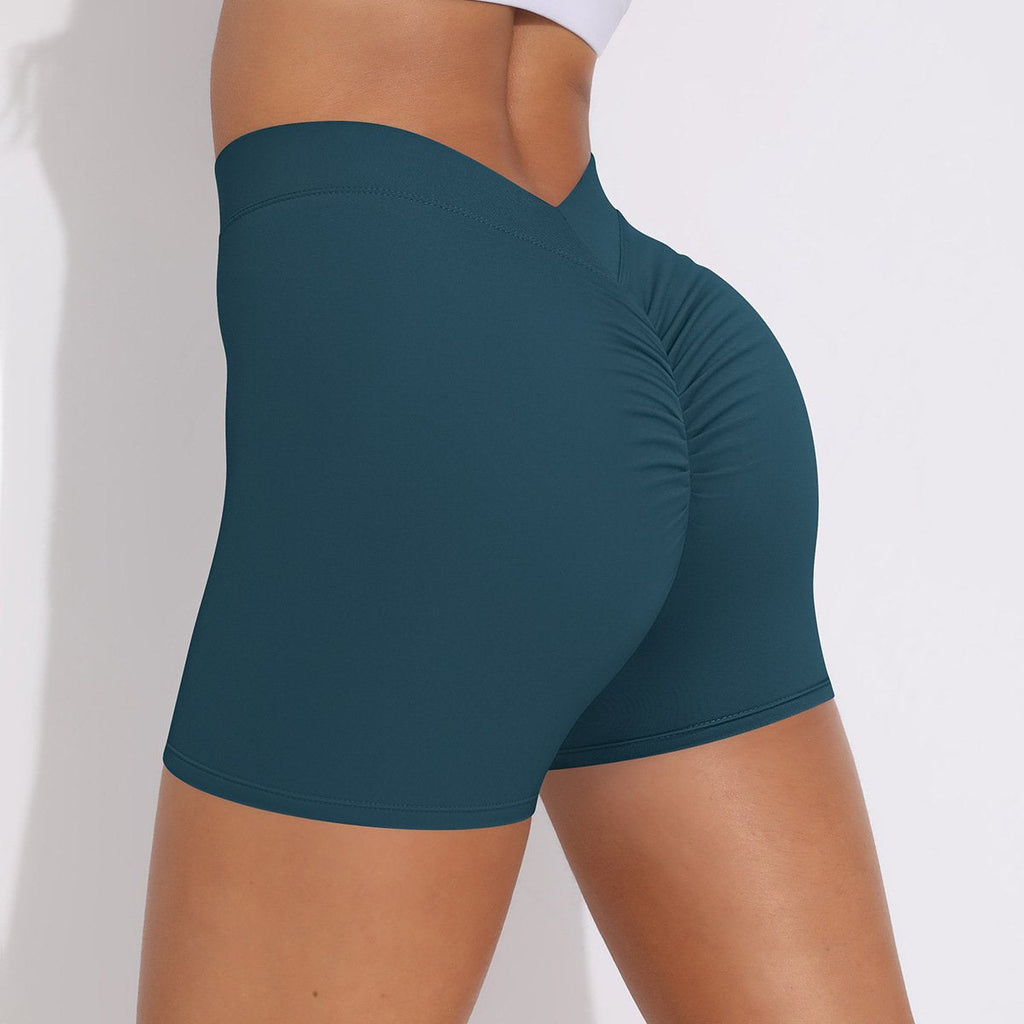 Womens Fitness Yoga 75% nylon 25%spandex Shorts Y-6626 print logo 52