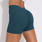Womens Fitness Yoga 75% nylon 25%spandex Shorts Y-6626 print logo 52