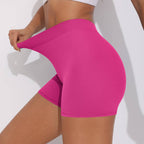 Womens Fitness Yoga 75% nylon 25%spandex Shorts Y-6626 print logo 80