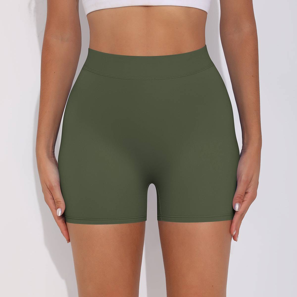 Womens Fitness Yoga 75% nylon 25%spandex Shorts Y-6626 print logo 88