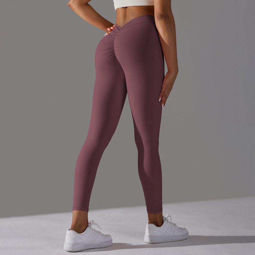 Womens Workout Yoga 75%nylon 25%spandex Leggings Y-6626 print logo 10