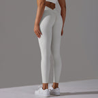 Womens Workout Yoga 75%nylon 25%spandex Leggings Y-6626 print logo 26