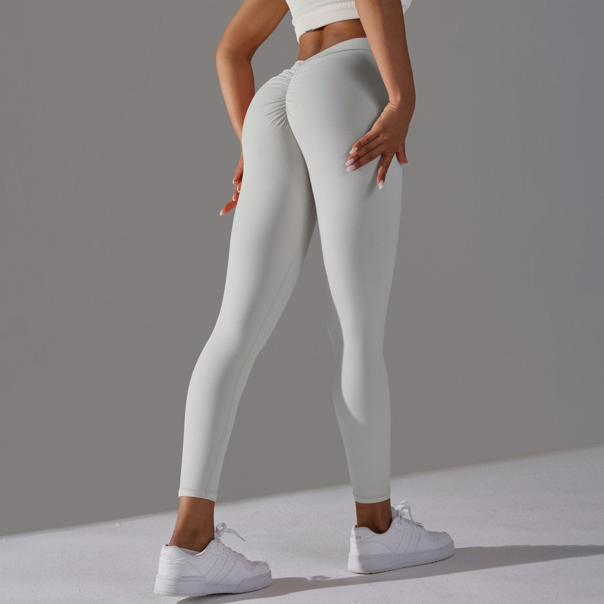 Womens Workout Yoga 75%nylon 25%spandex Leggings Y-6626 print logo 30