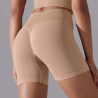 Womens Sports Yoga 90% nylon 10%spandex Seamless Shorts Y-6632 print logo 25