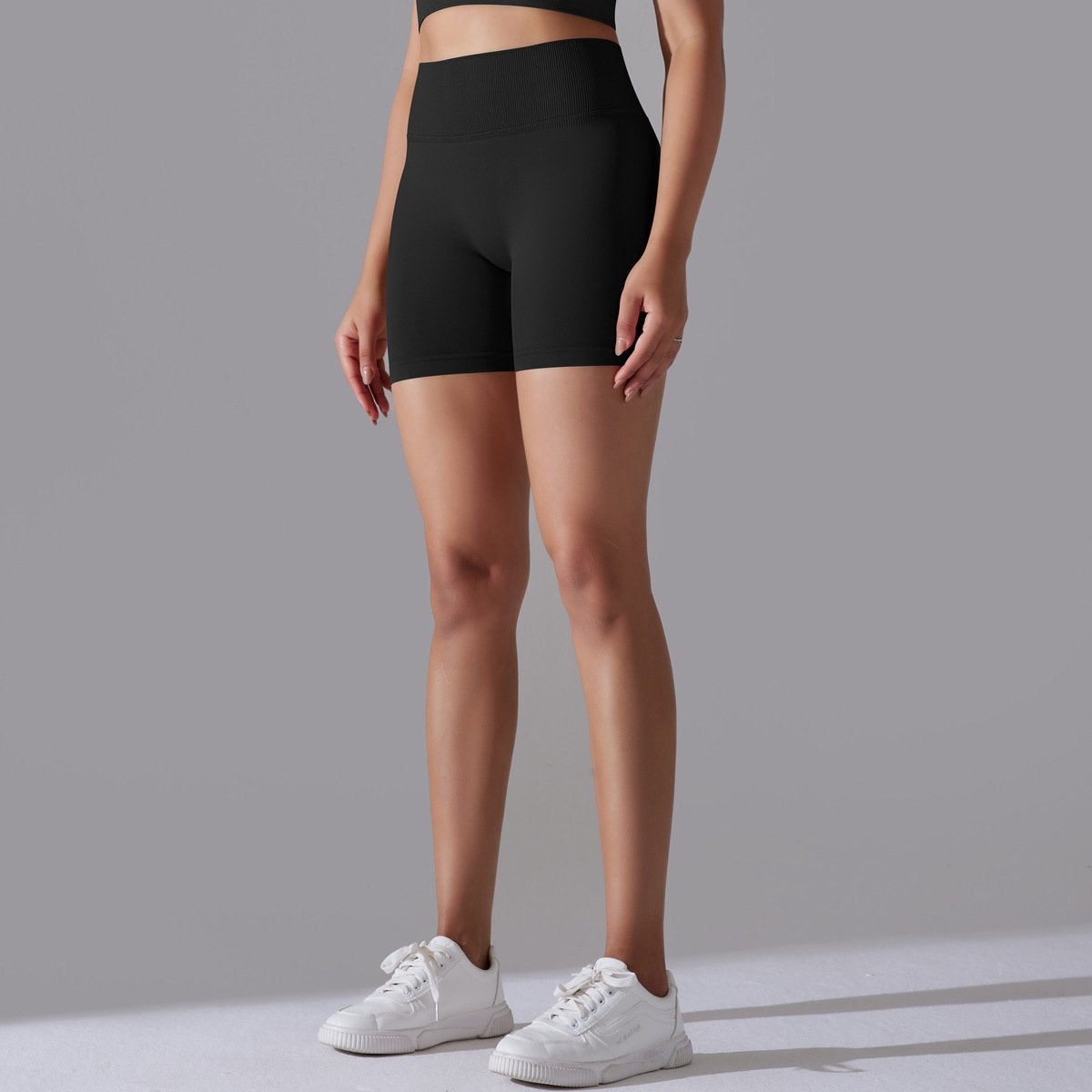 Womens Sports Yoga 90% nylon 10%spandex Seamless Shorts Y-6632 print logo 65