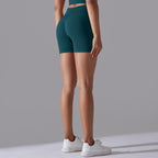 Womens Sports Yoga 90% nylon 10%spandex Seamless Shorts Y-6632 print logo 37
