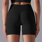 Womens Sports Yoga 90% nylon 10%spandex Seamless Shorts Y-6632 print logo 73